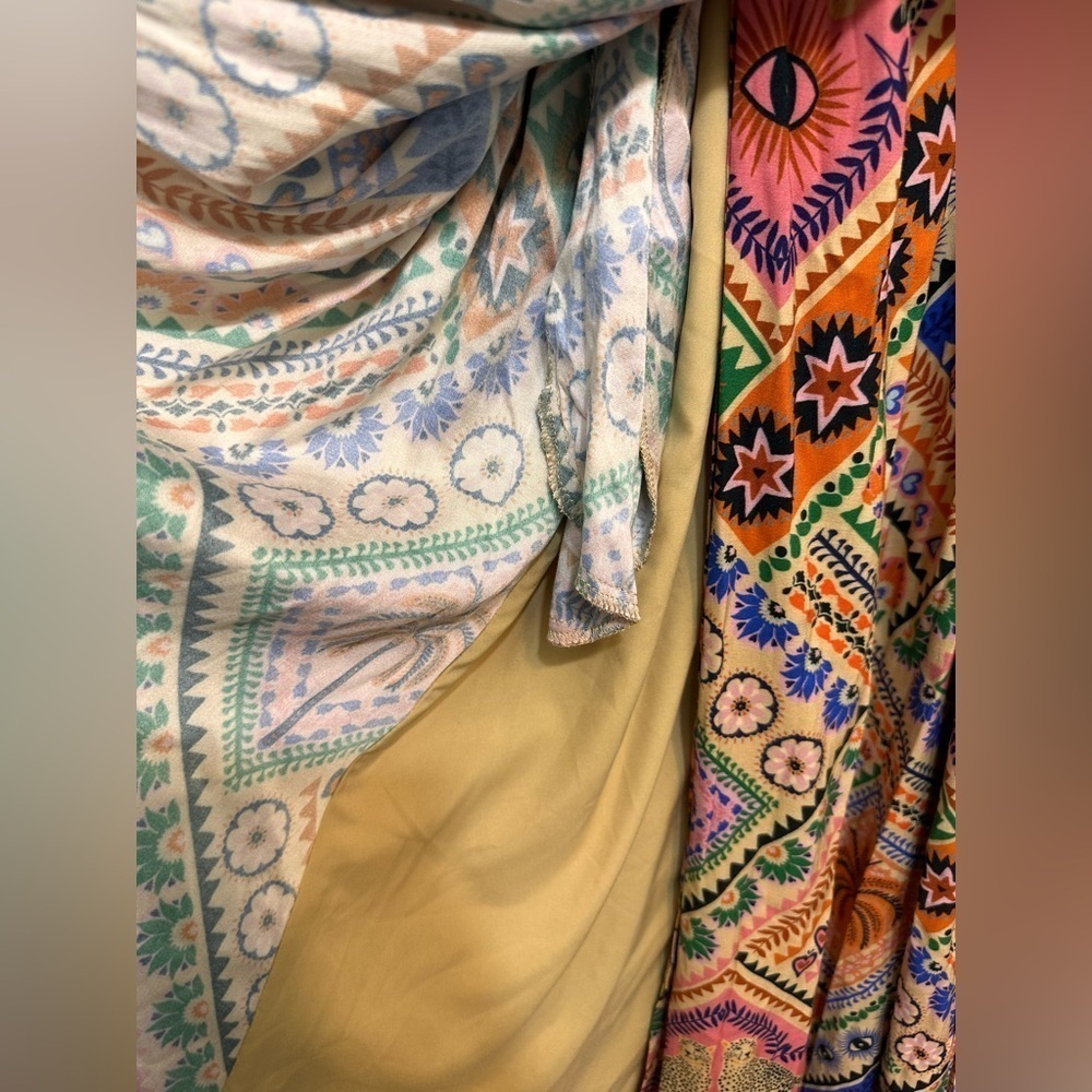Chaser Heirloom Woven Sophia Maxi Printed Wrap Dress NWT - Picture 10 of 11